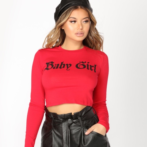 red baby girl shirt